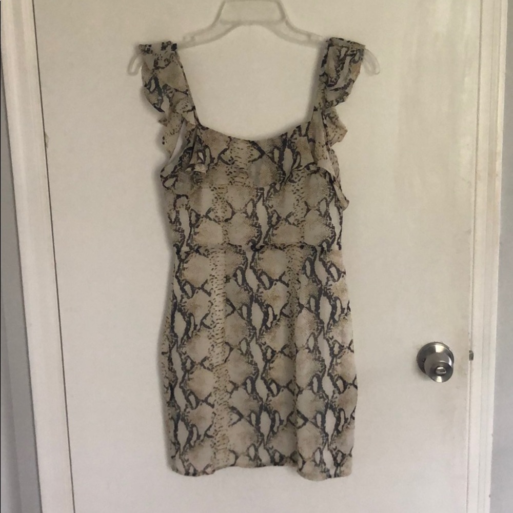 Revolve By The Way Mini Dress XS Snake Print